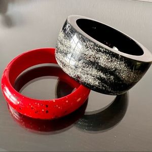 2-for-1 retro vintage 80’s bangle set PLUS bonus cuff